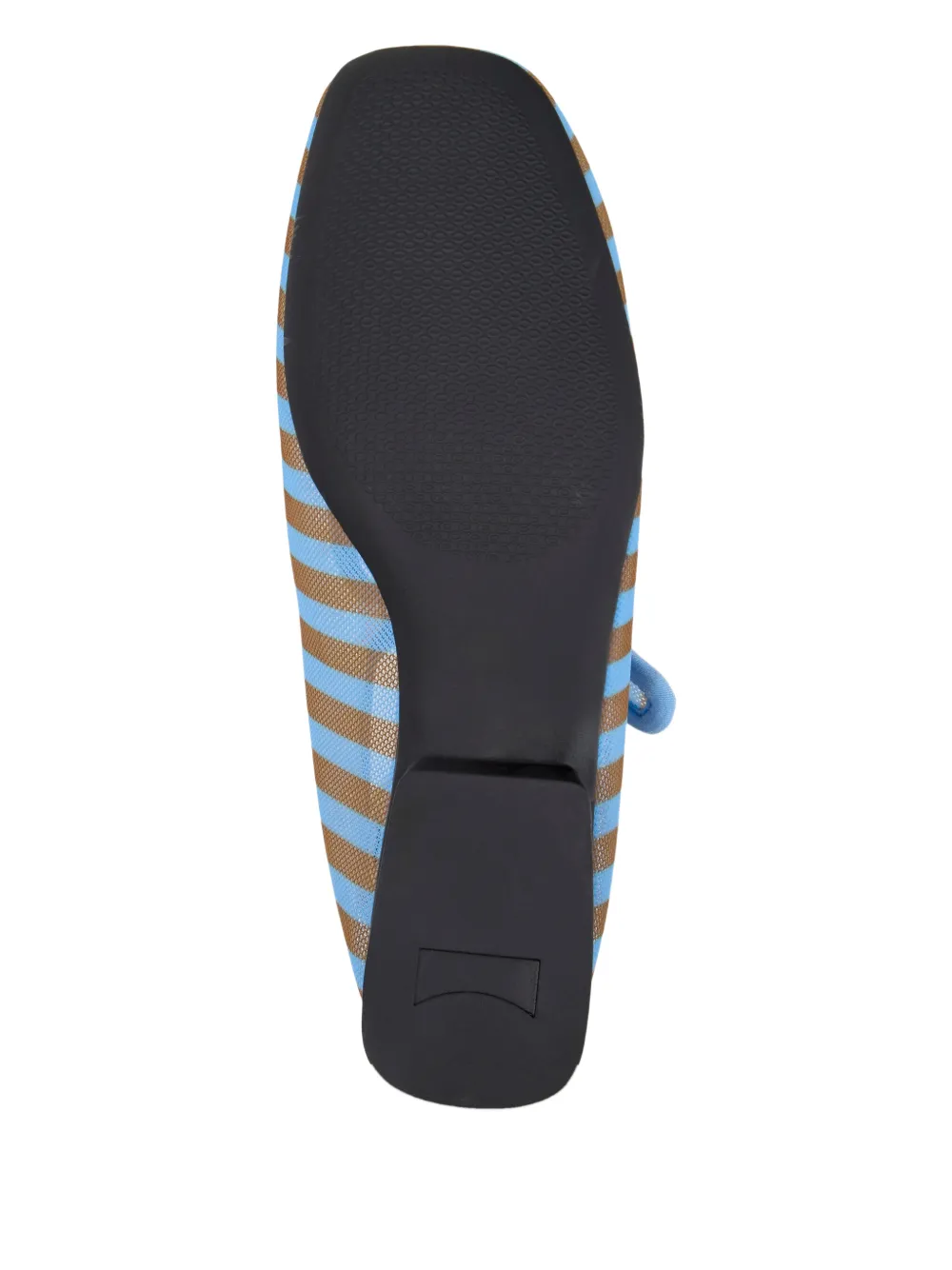 Camper Casi Myra gestreepte ballerina's met gesp Blauw