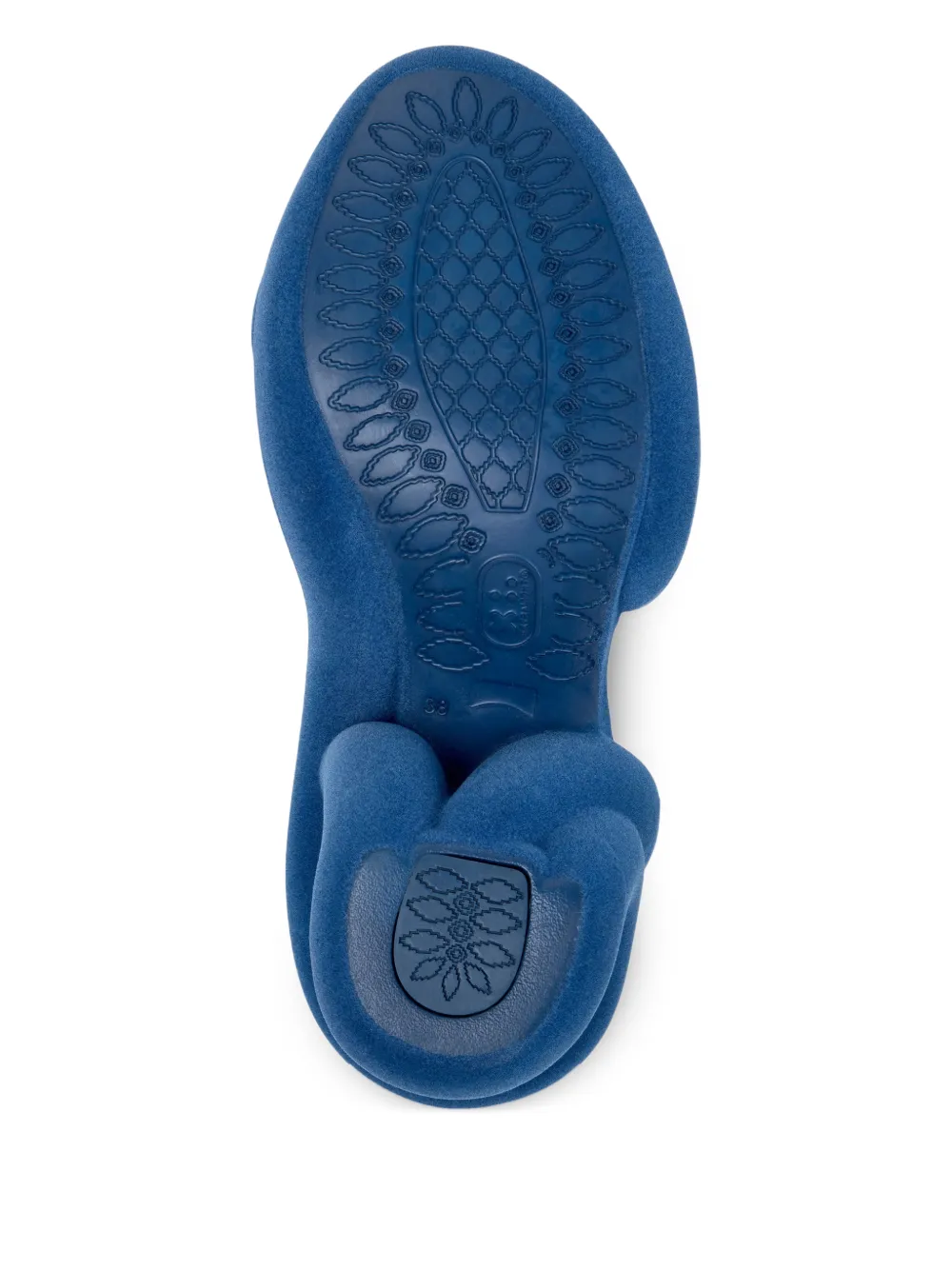 Camper Kobarah sandalen met open neus en hak Blauw