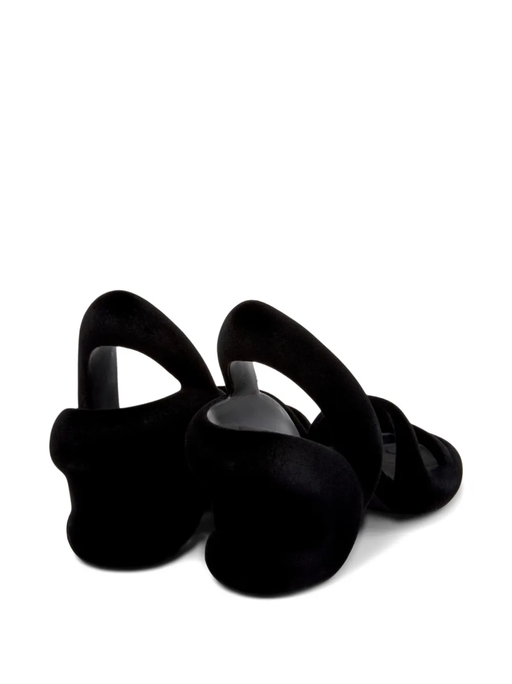 Camper Kobarah slingback sandalen met hak Zwart