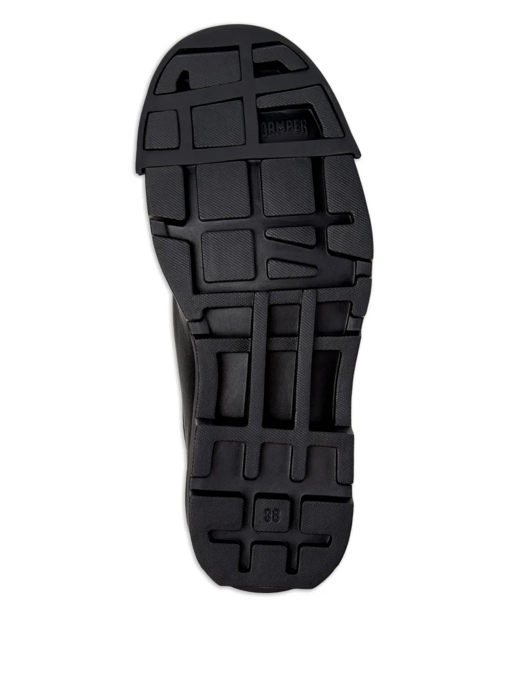 Camper Junction leren veterschoenen Zwart