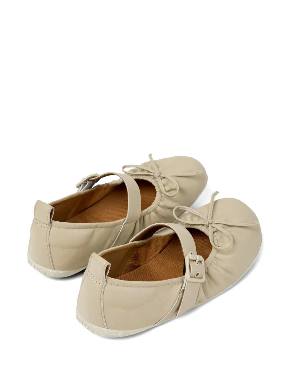 Camper Wabi ballerina's met strik Beige