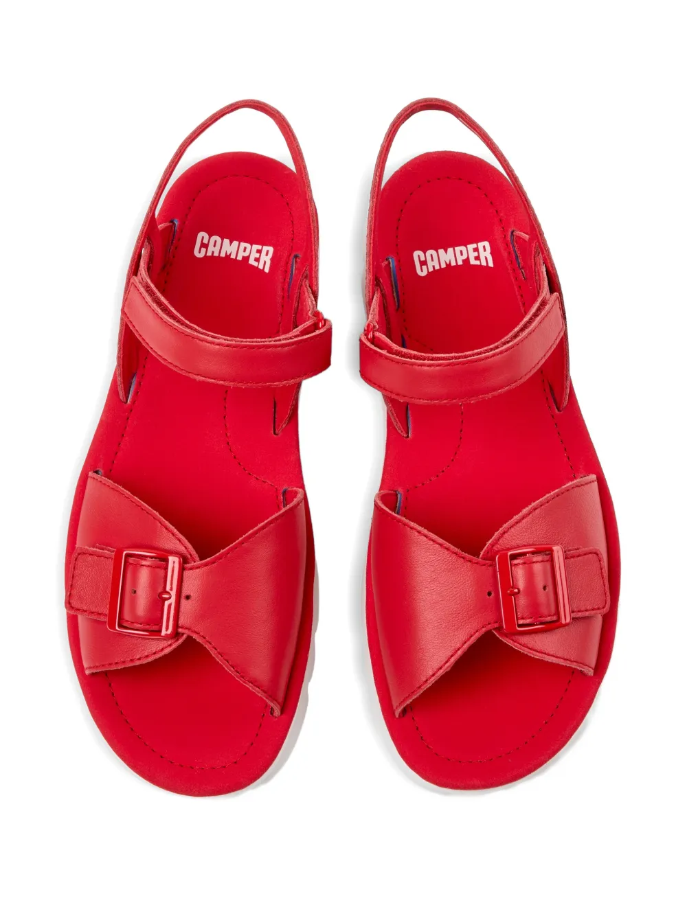 Camper Oruga sandalen met gesp Rood