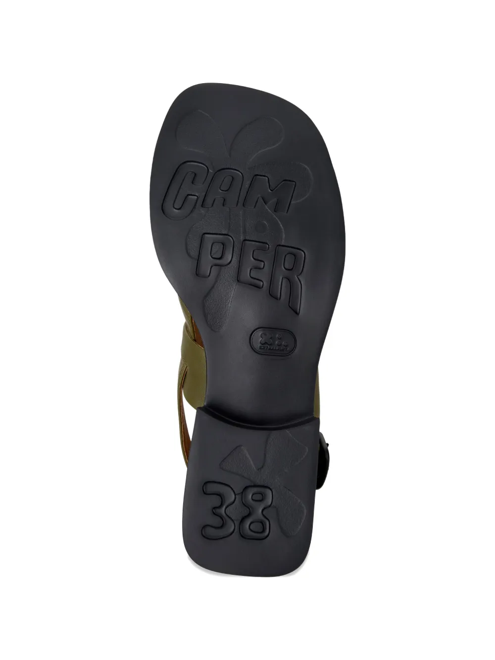 Camper Dana leren sandalen Groen