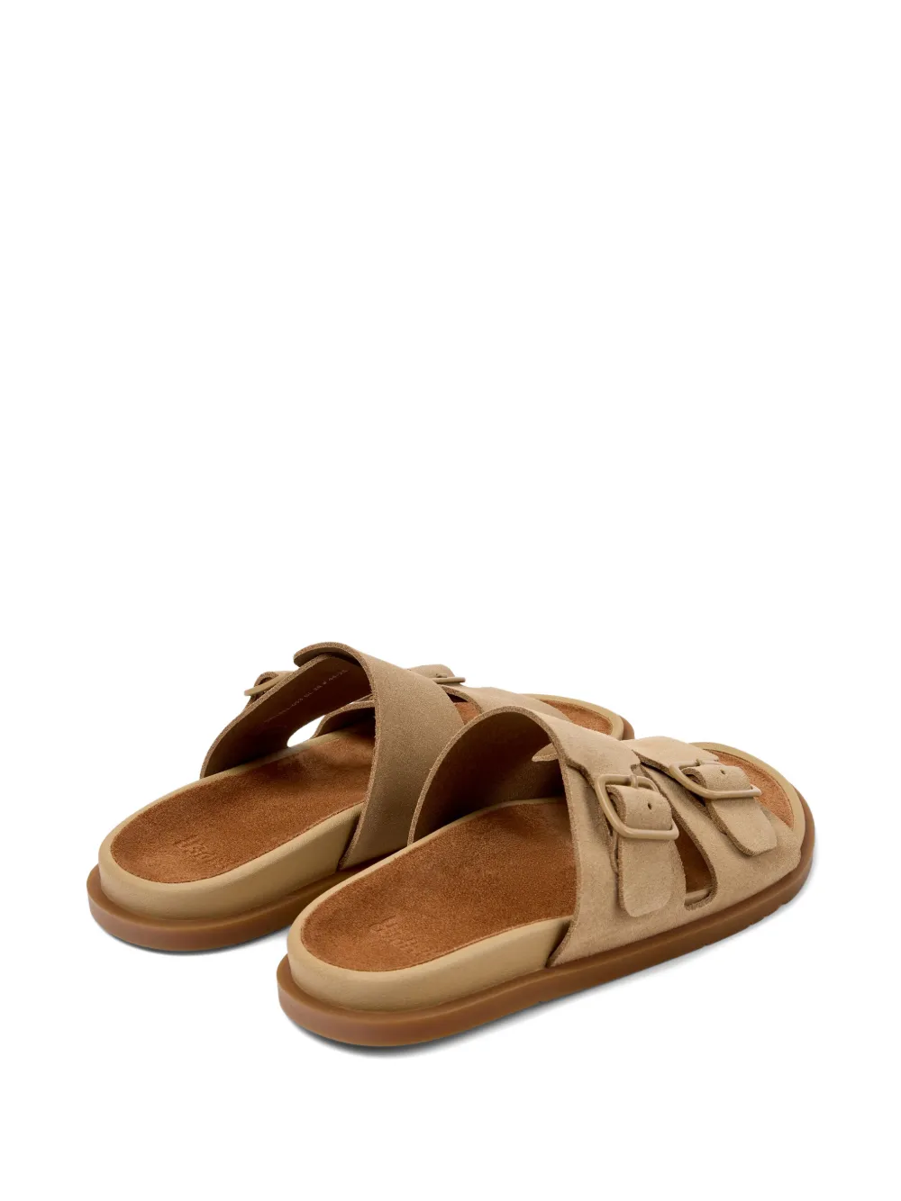 Camper Cocoa leren sandalen met gesp Bruin