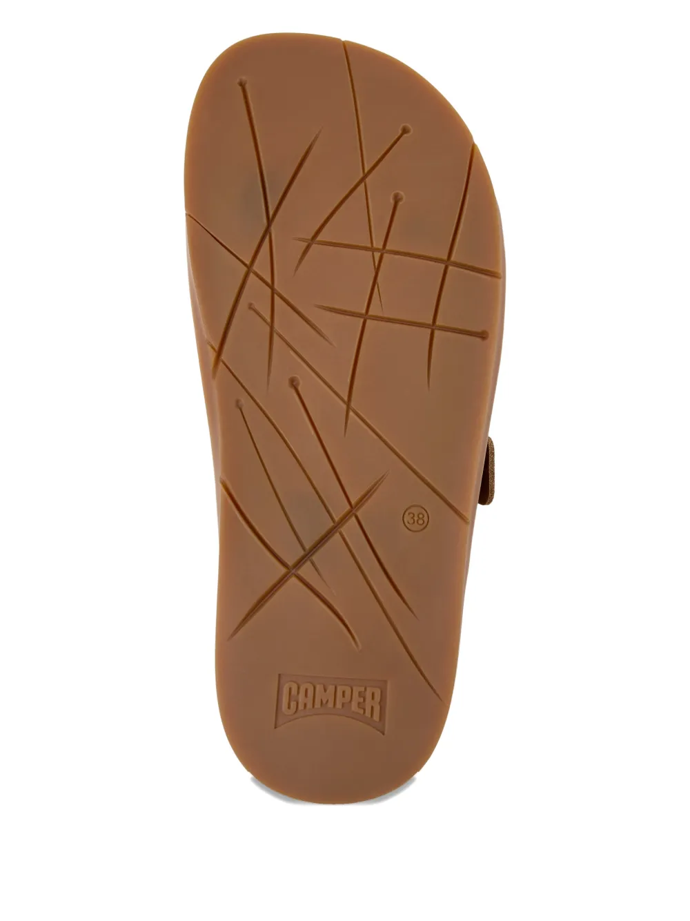 Camper Cocoa leren sandalen met gesp Bruin