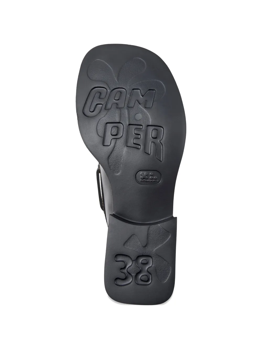 Camper Dana lace-up leather mules Zwart