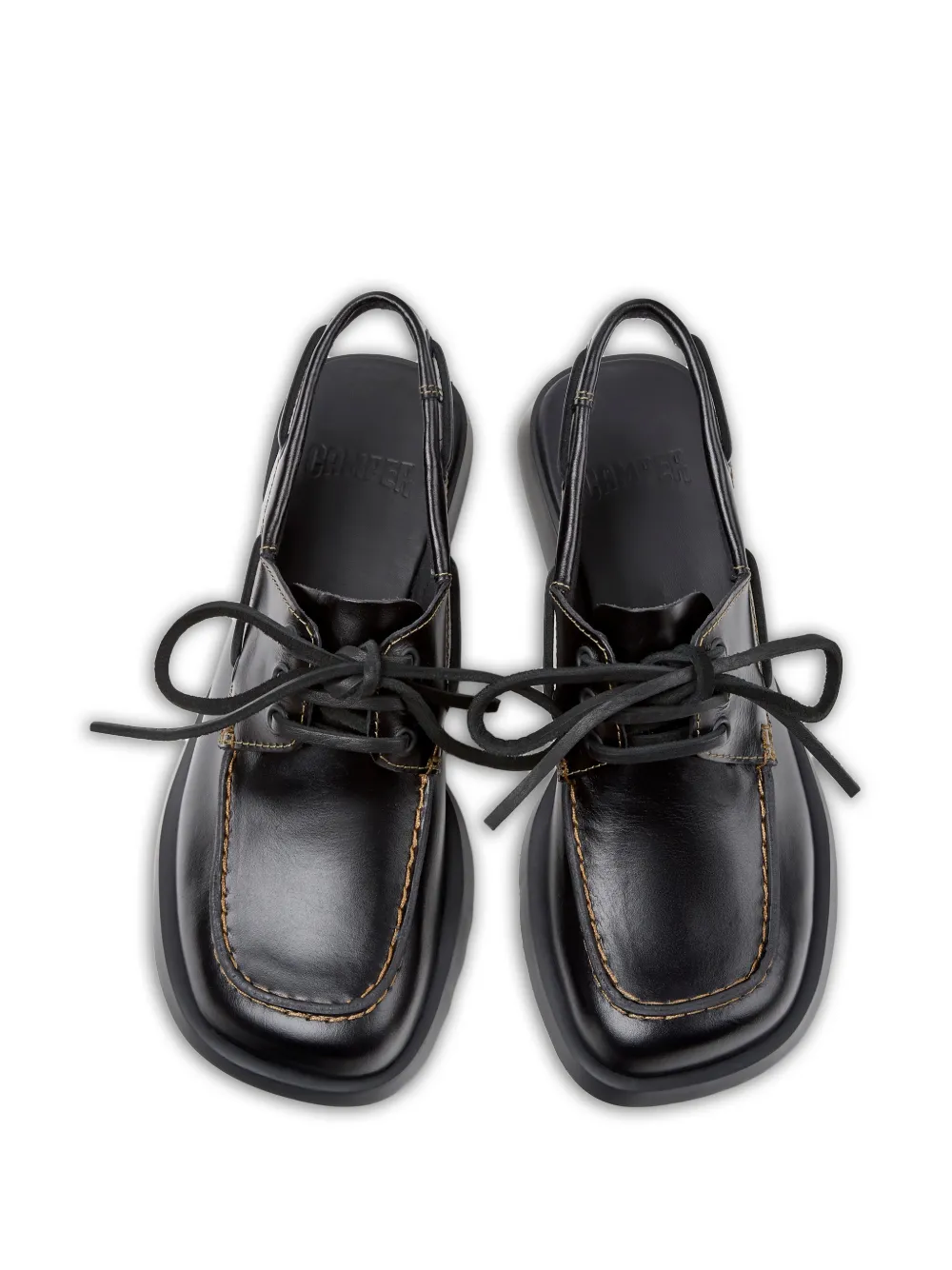 Dana Lace-Up Leather Mules