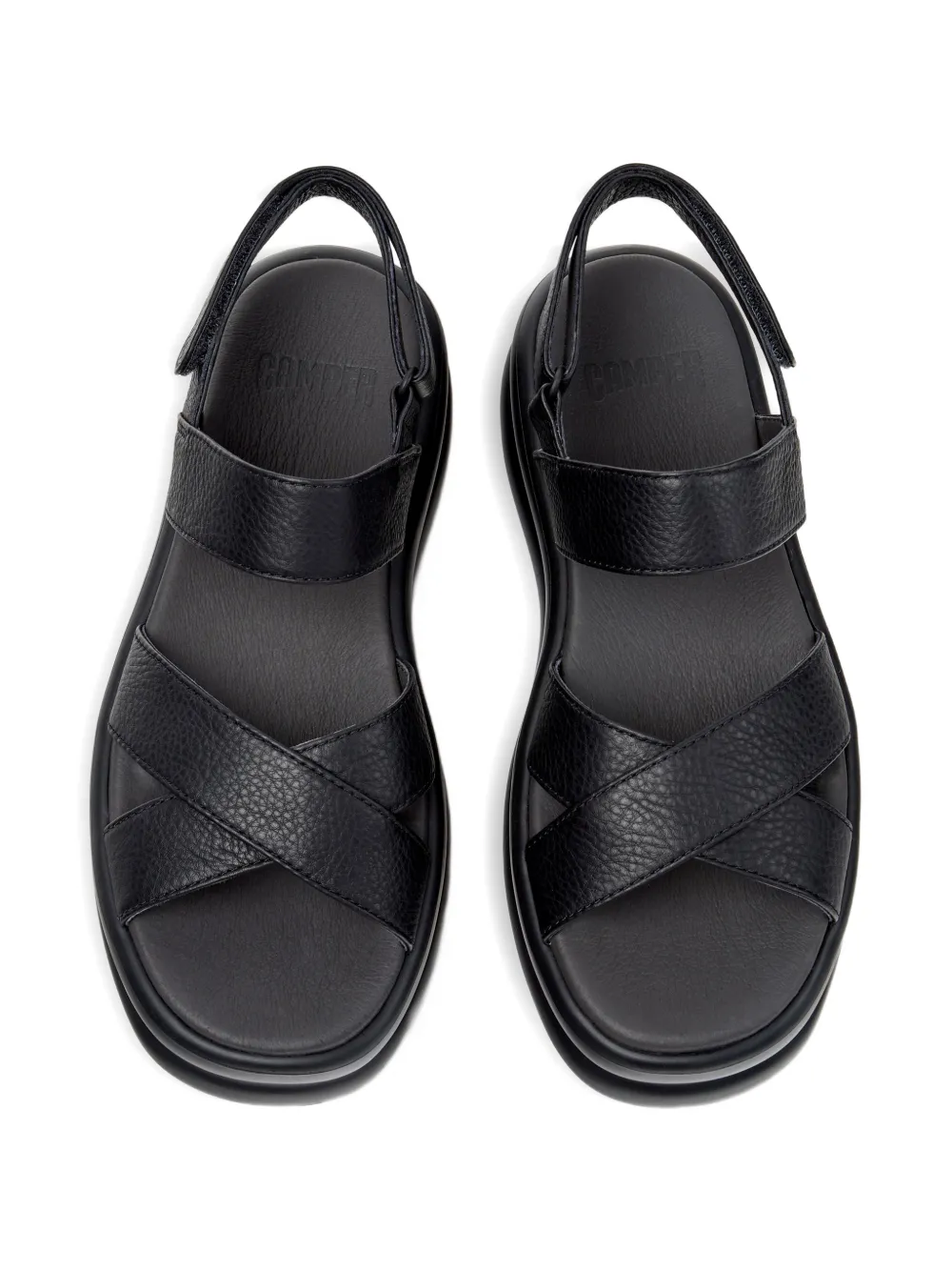 Camper Pelotas Flota Up leren sandalen Zwart