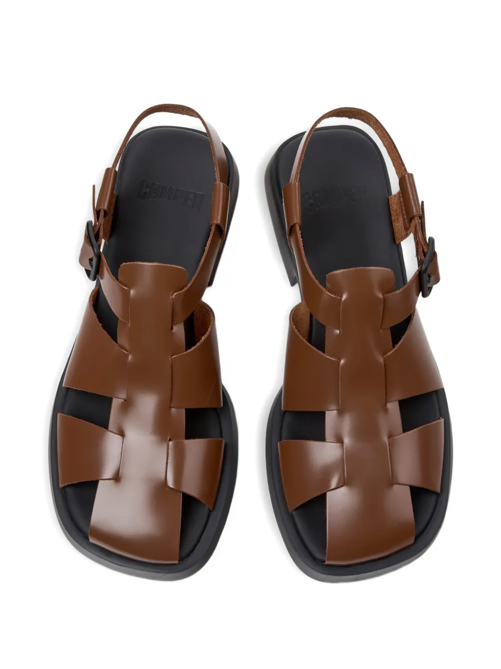 Camper Dana sandalen met gesp Bruin