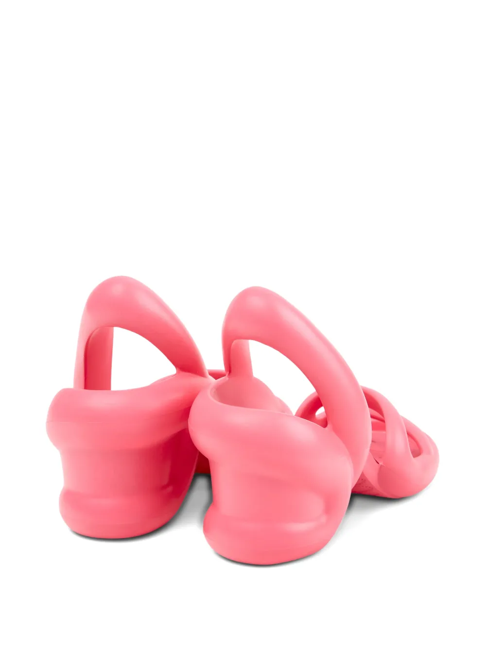 Camper Kobarah sandalen met open neus en hak Roze