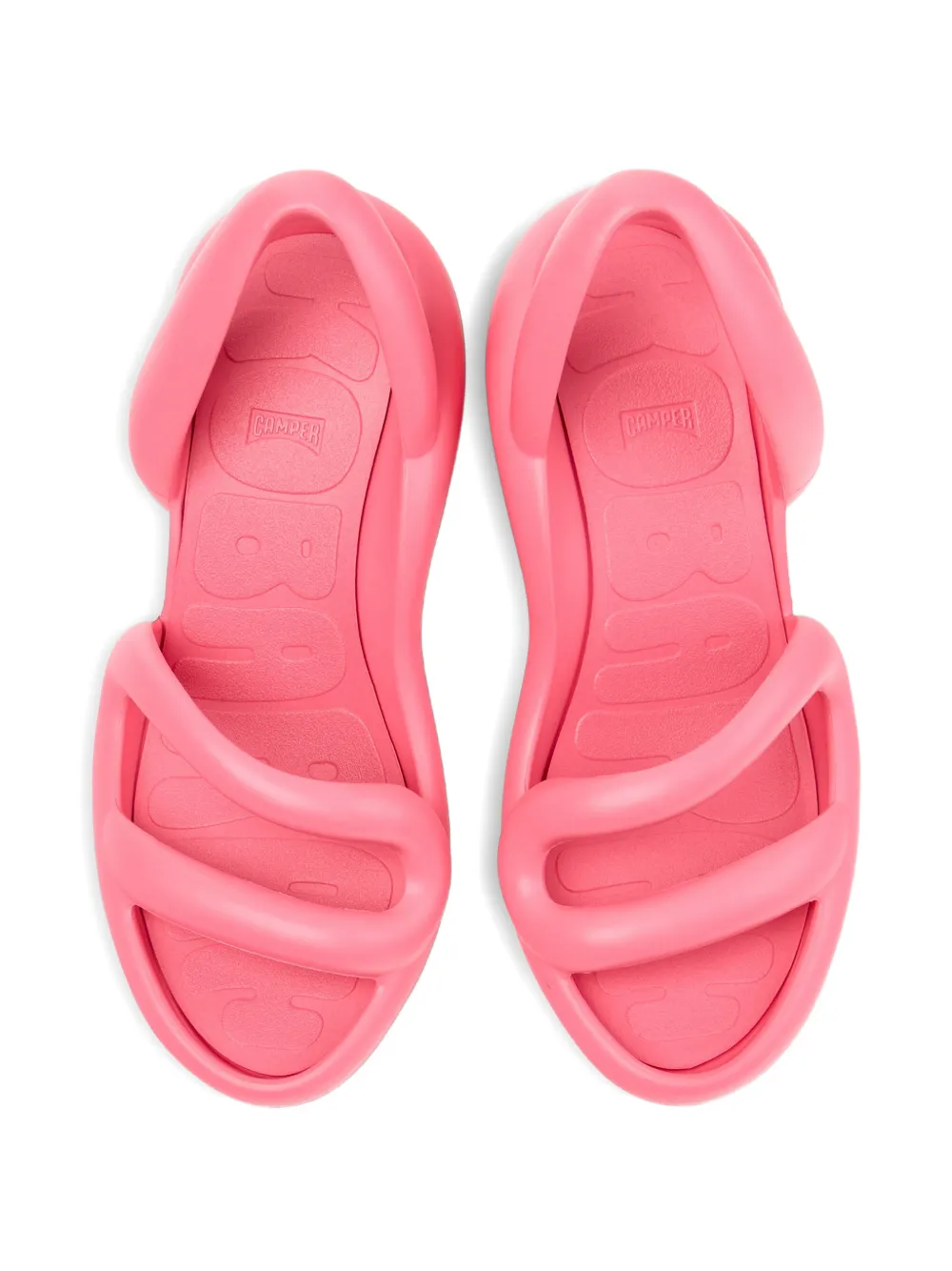 Camper Kobarah sandalen met open neus en hak Roze