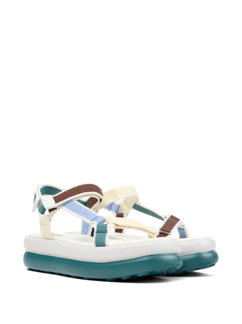 Camper Sandalen met plateauzool Groen