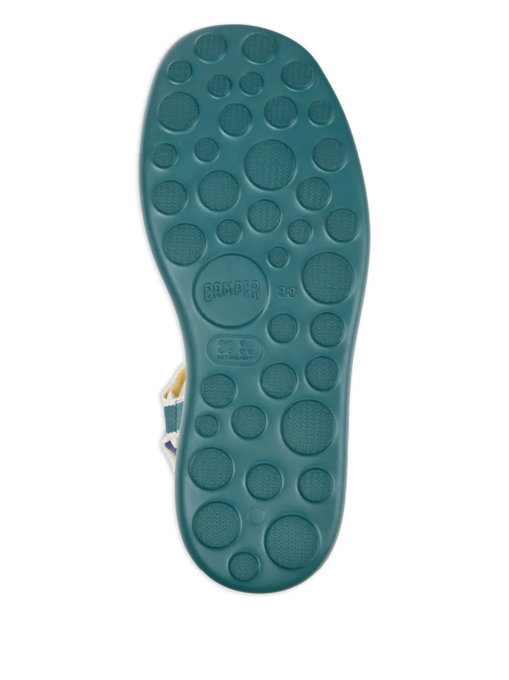 Camper Sandalen met plateauzool Groen