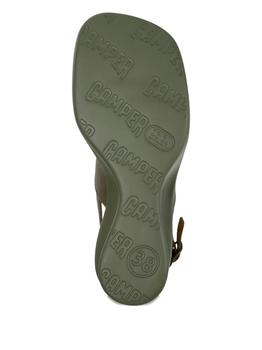 Camper Louise sandalen met gesp Groen