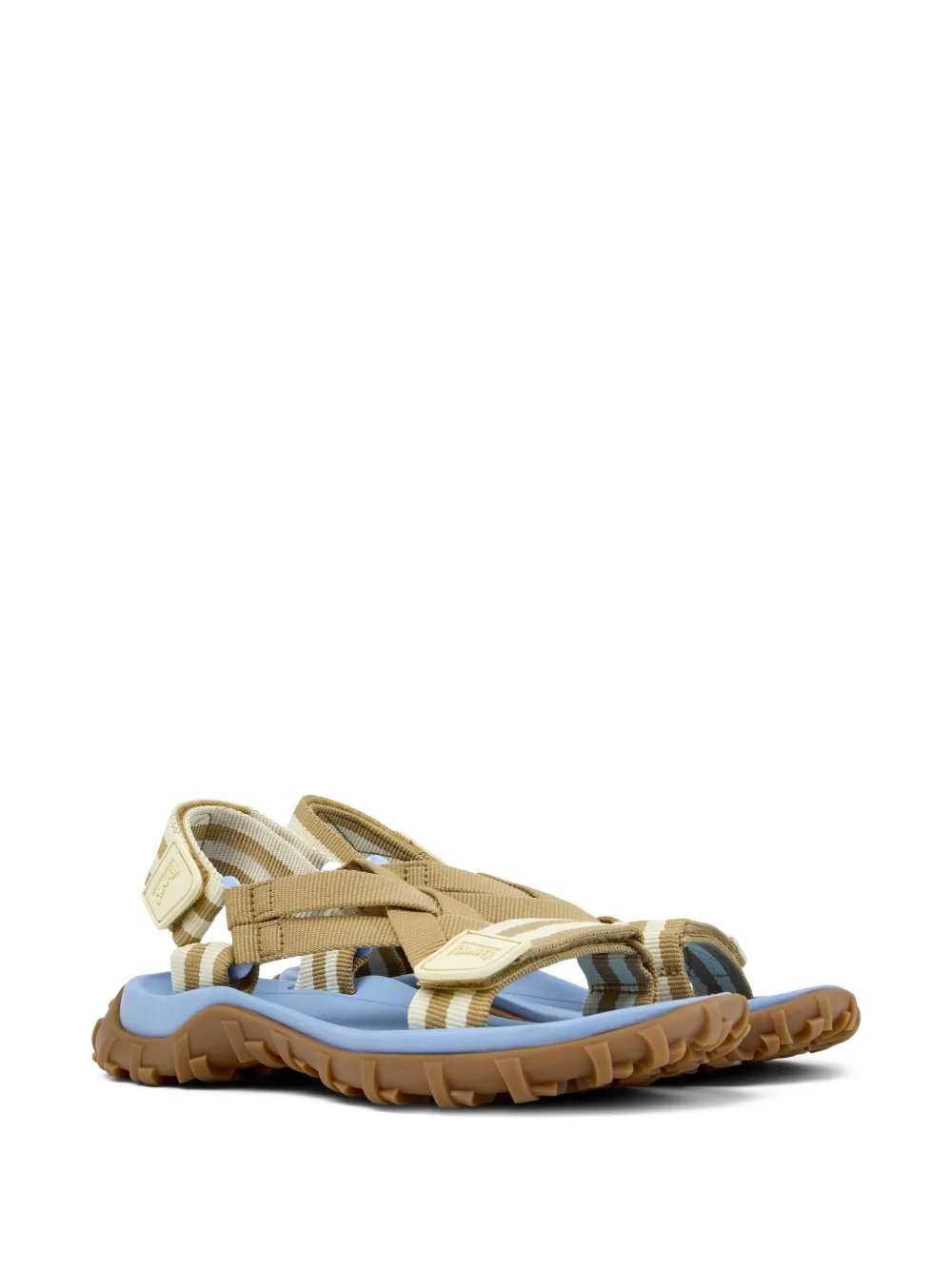 Camper Drift Trail gestreepte sandalen Beige