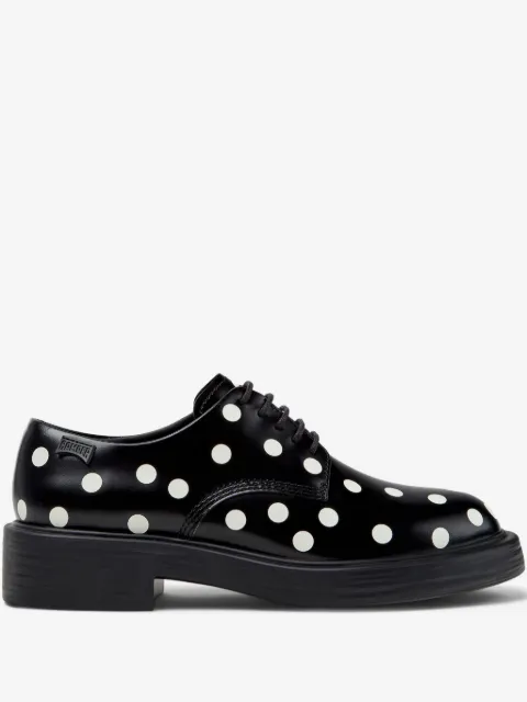 Camper Dean polka-dot lace-up derby shoes