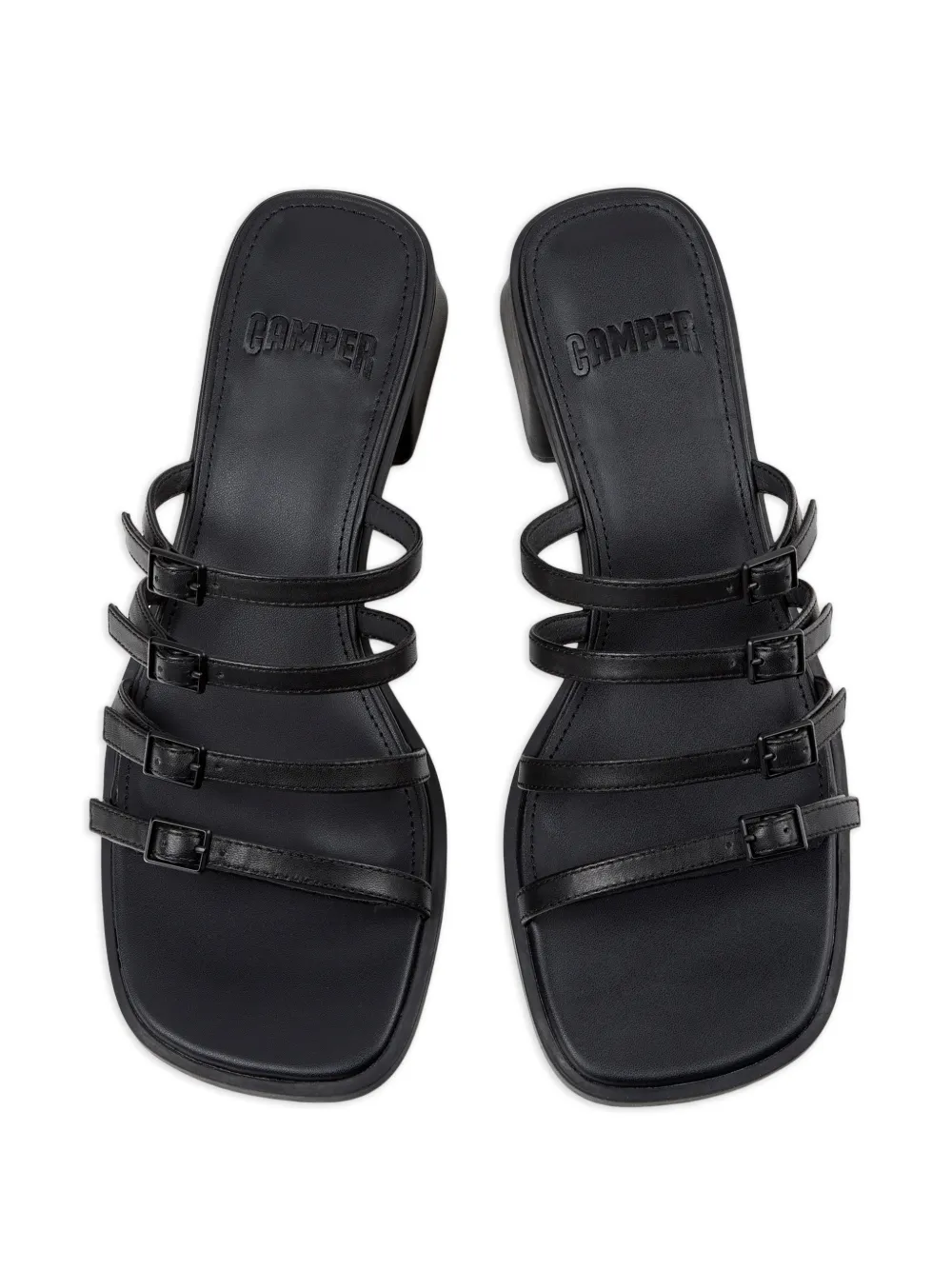 Camper Kora sandalen met bandjes Zwart