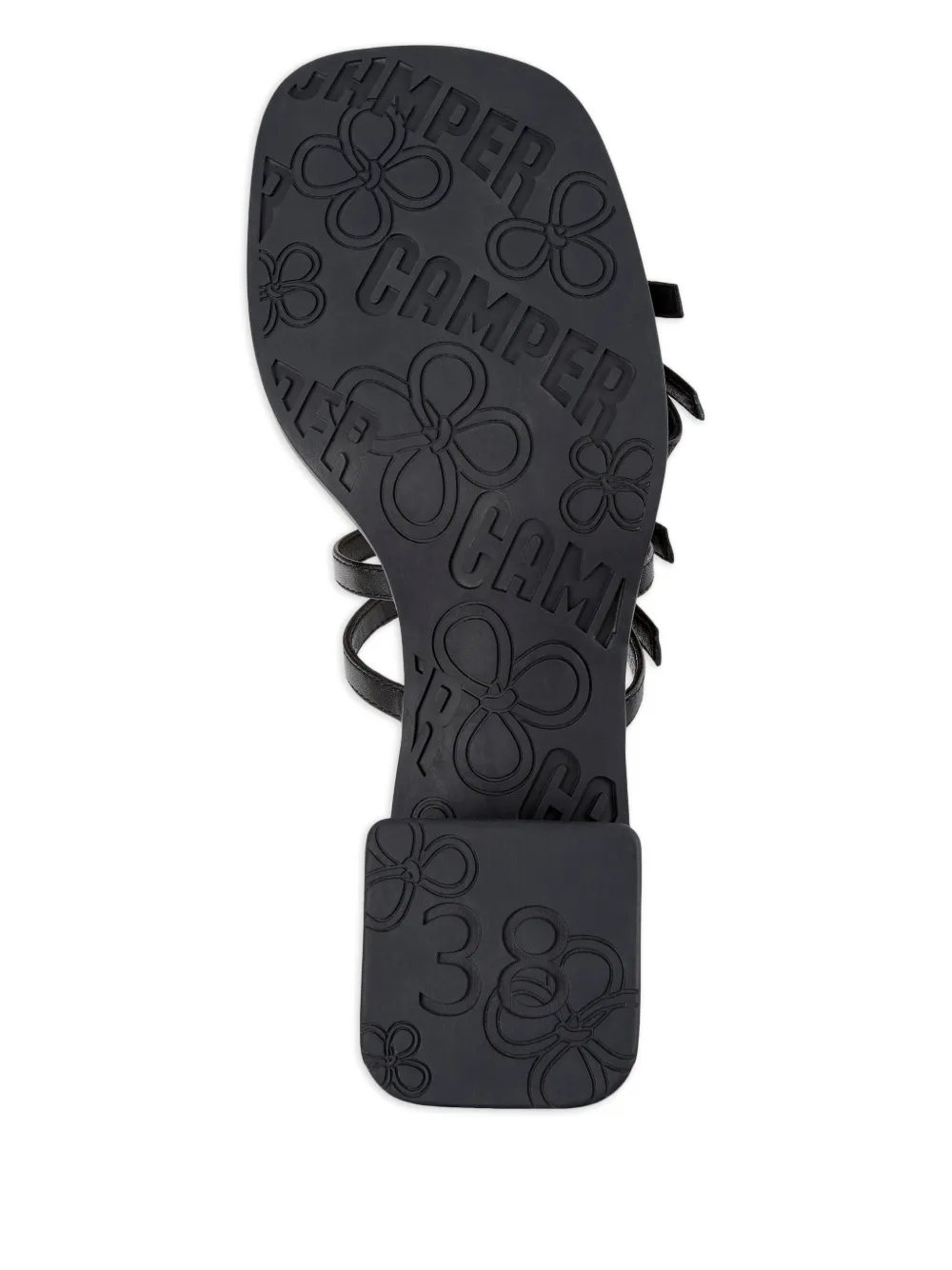 Camper Kora sandalen met bandjes Zwart