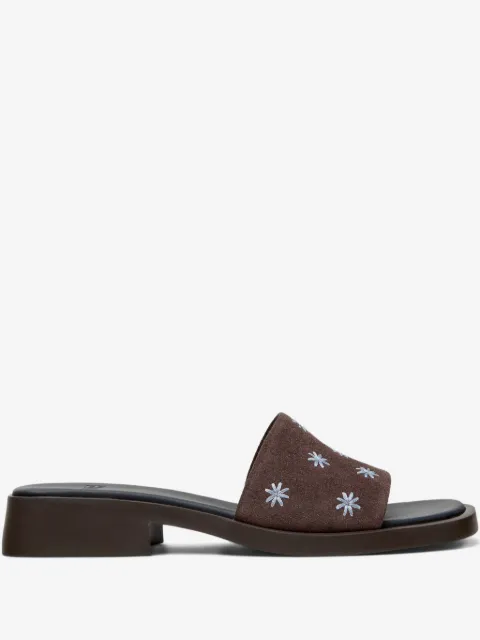 Camper flower suede dana sandals
