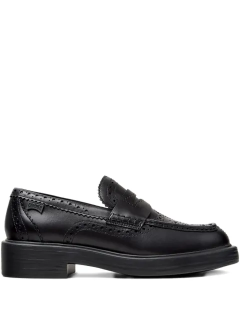 Camper smooth leather brogue loafers