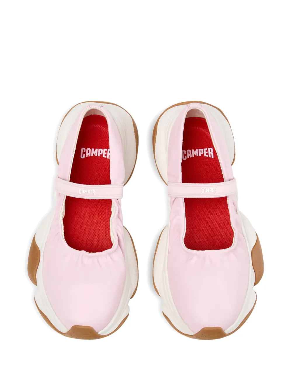 Camper Karst 2 strap-detail sneakers Roze