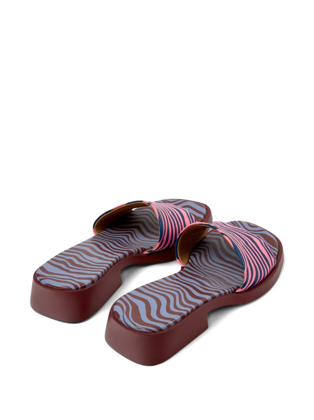 Camper Dana sandalen met zebraprint Roze