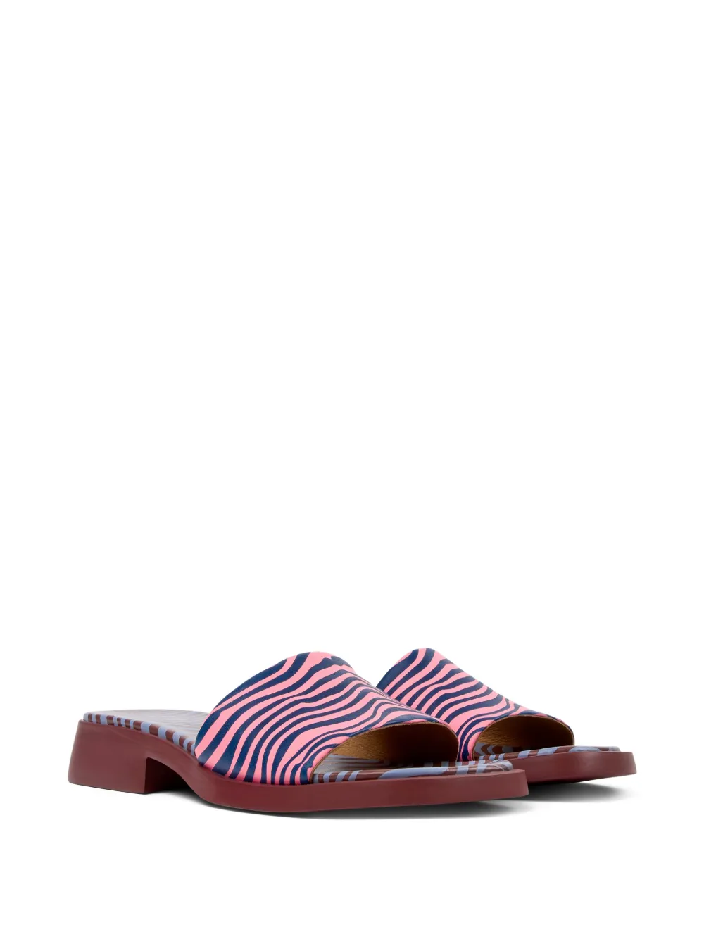 Camper Dana sandalen met zebraprint Roze