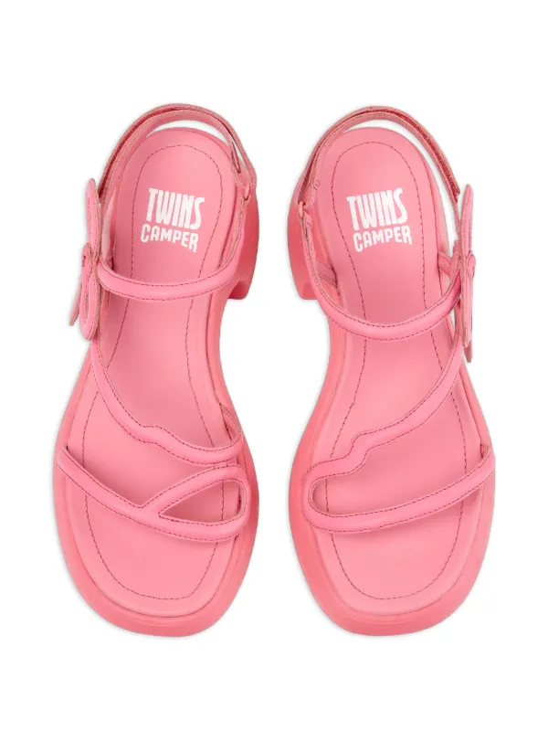 Camper Thelma Twins bow-detail Sandals | Pink | FARFETCH