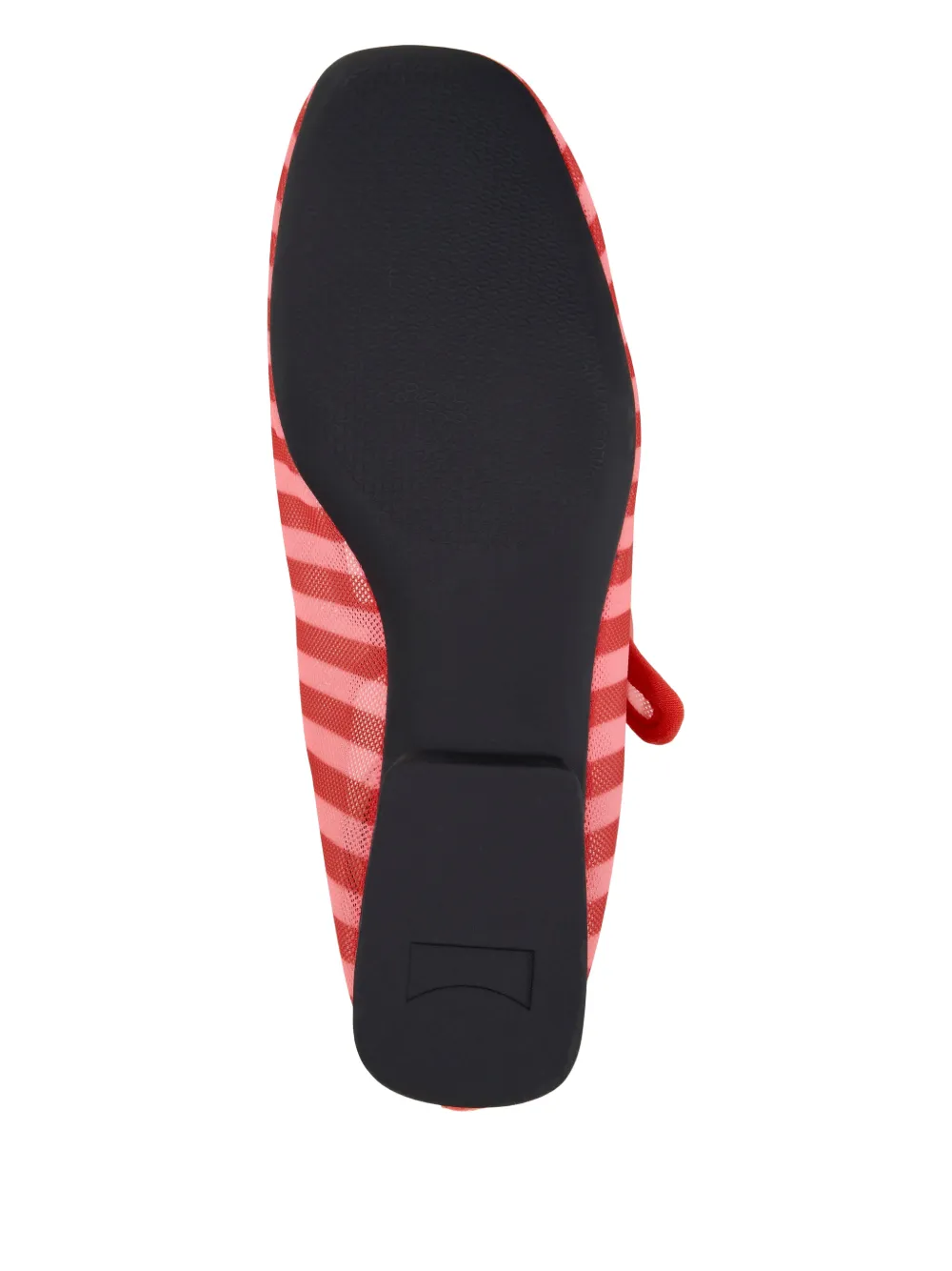 Camper Casi Myra gestreepte ballerina's met gesp Rood