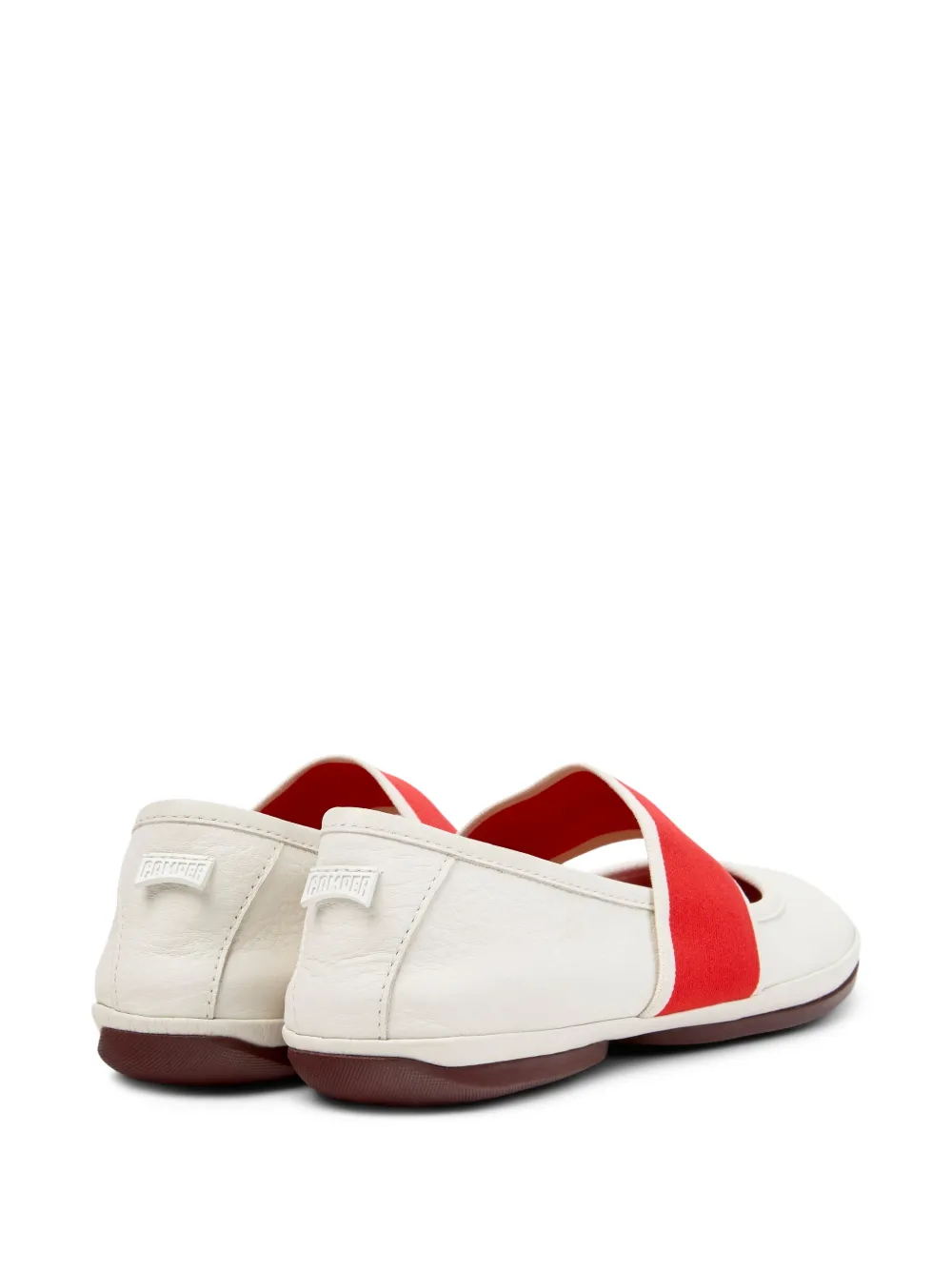Camper Right Nina ballerina's met bandje Wit