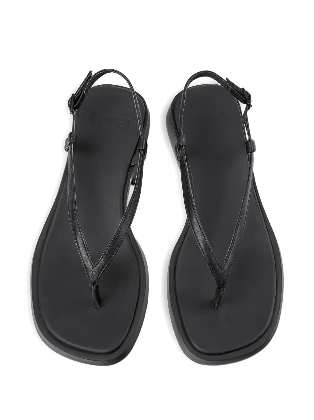 Camper Dana sandalen met gespsluiting Zwart