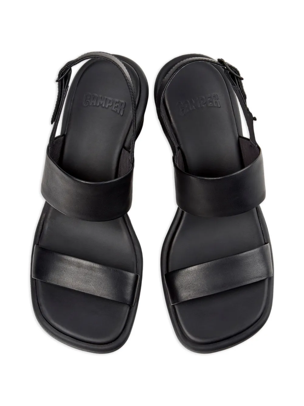 Camper Louise leren sandalen Zwart