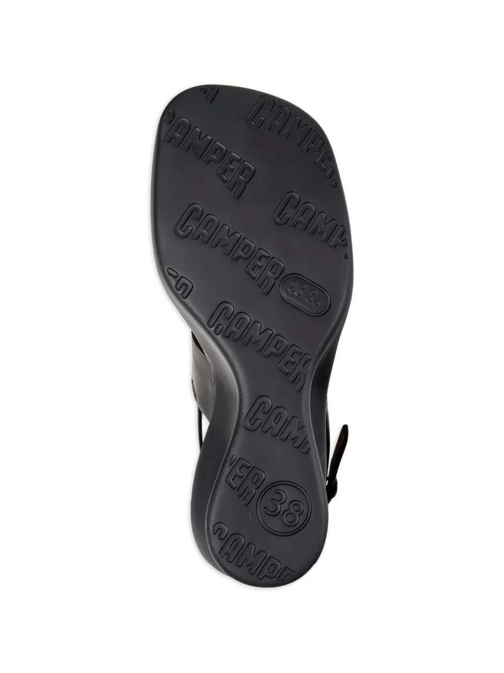 Camper Louise leren sandalen Zwart