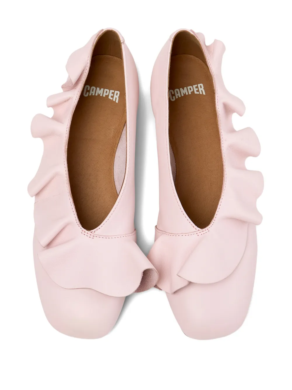 Camper Casi Myra ruffled ballerinas Roze