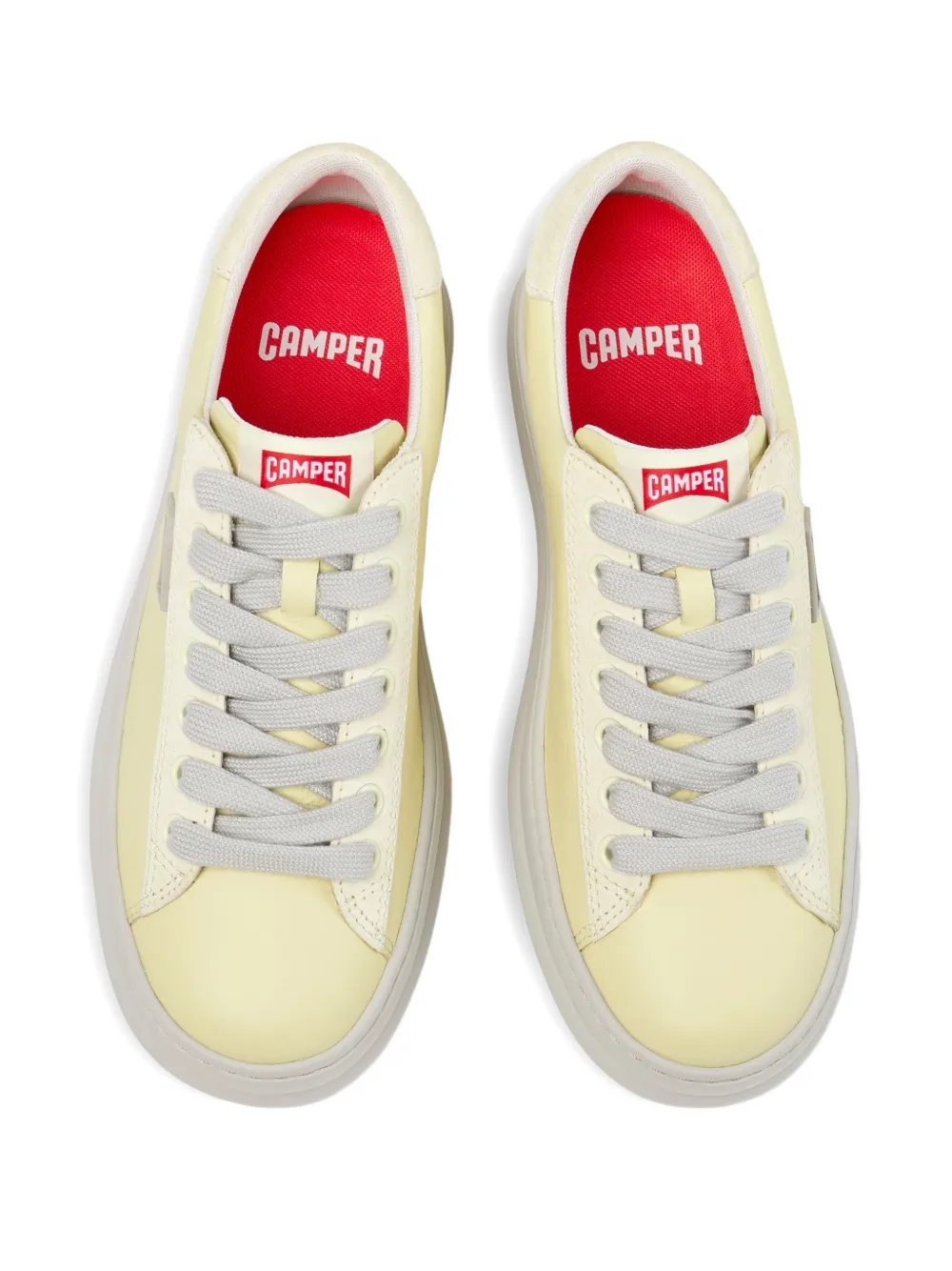 Camper Runner Four soepele leren sneakers Geel