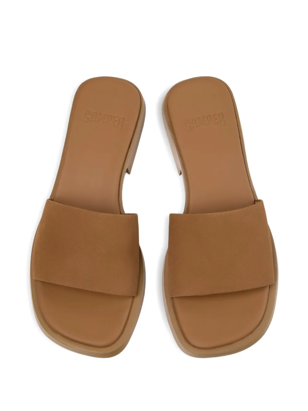 Camper Dana nubuck sandalen Bruin