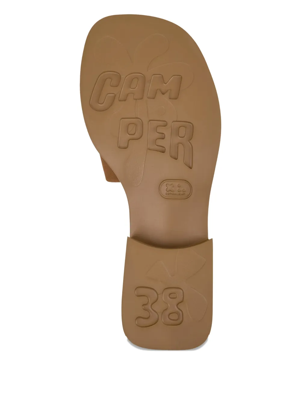 Camper Dana nubuck sandalen Bruin