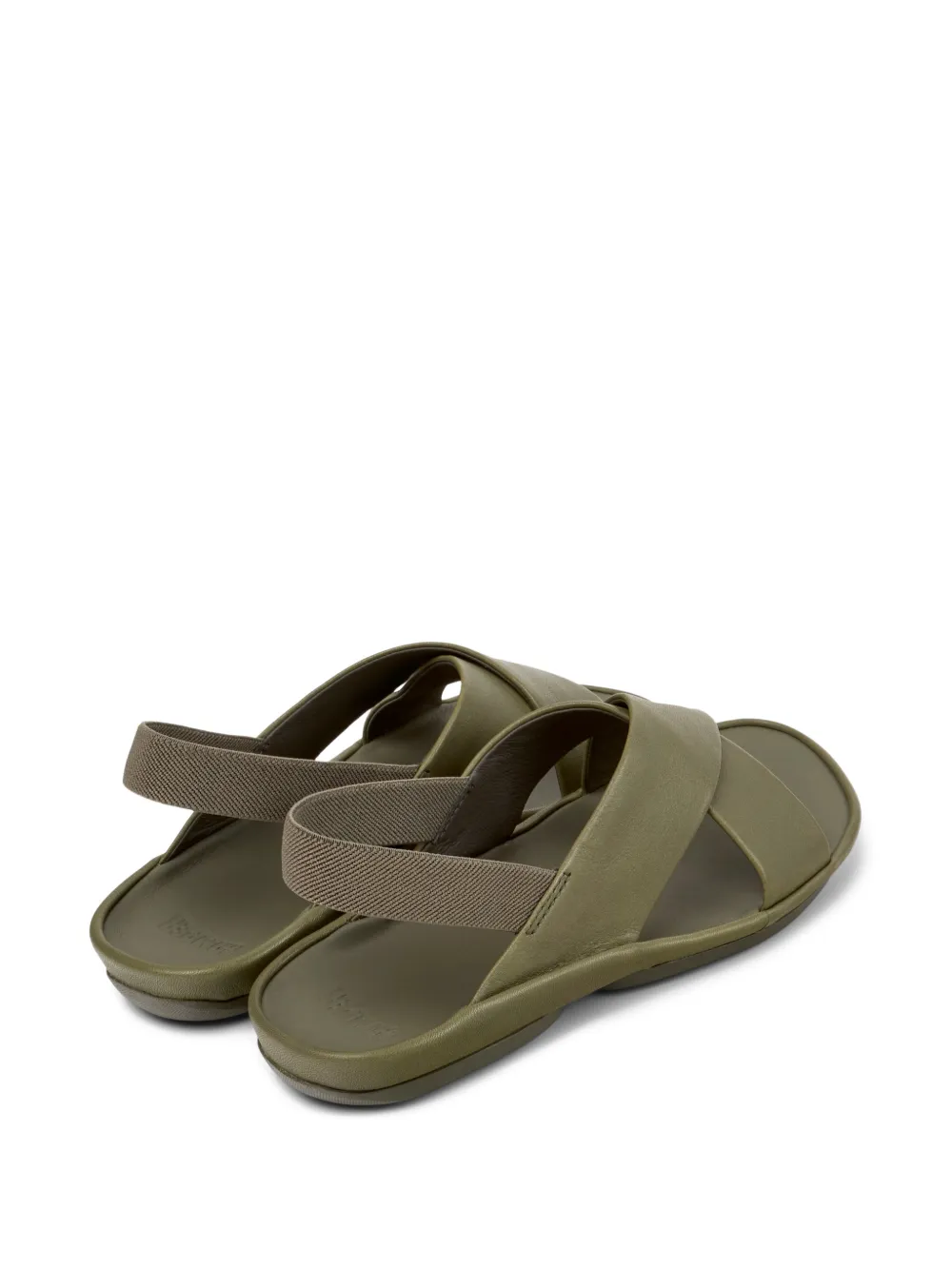 Camper Isla leren sandalen met gekruist bandje Groen