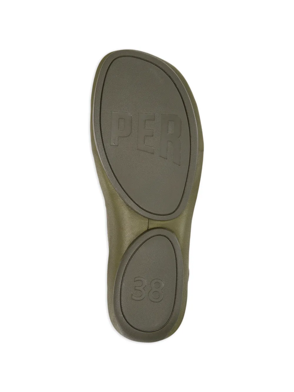 Camper Isla leren sandalen met gekruist bandje Groen