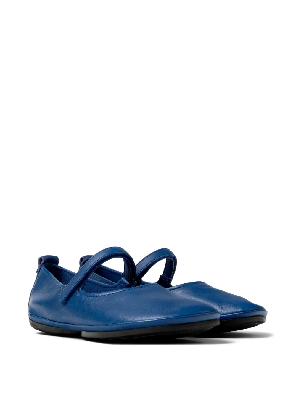 Camper Right Nina leren ballerina's met bandje Blauw