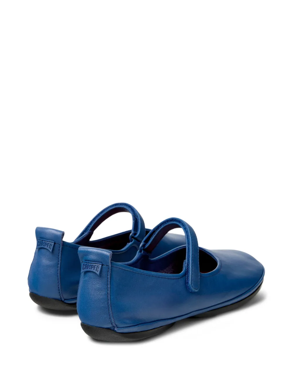 Camper Right Nina leren ballerina's met bandje Blauw
