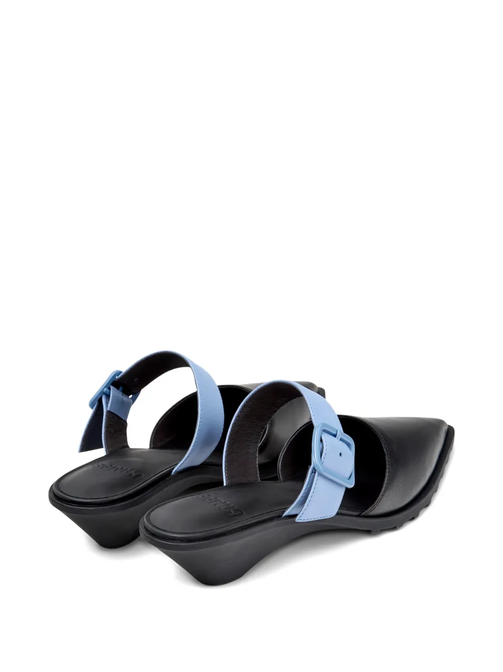 Camper Anita muiltjes met gesp Zwart