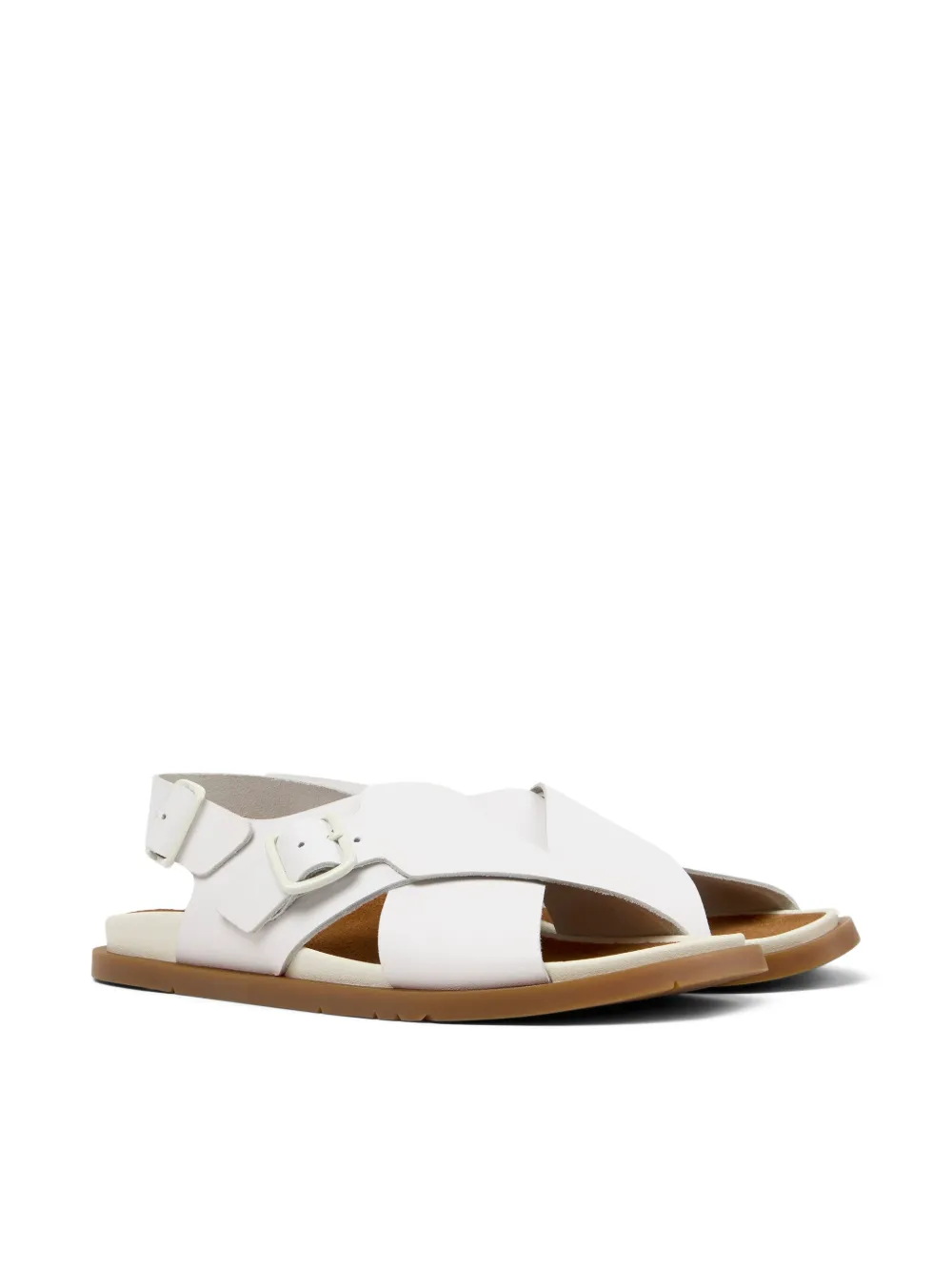 Camper Lluc sandalen met gesp Wit