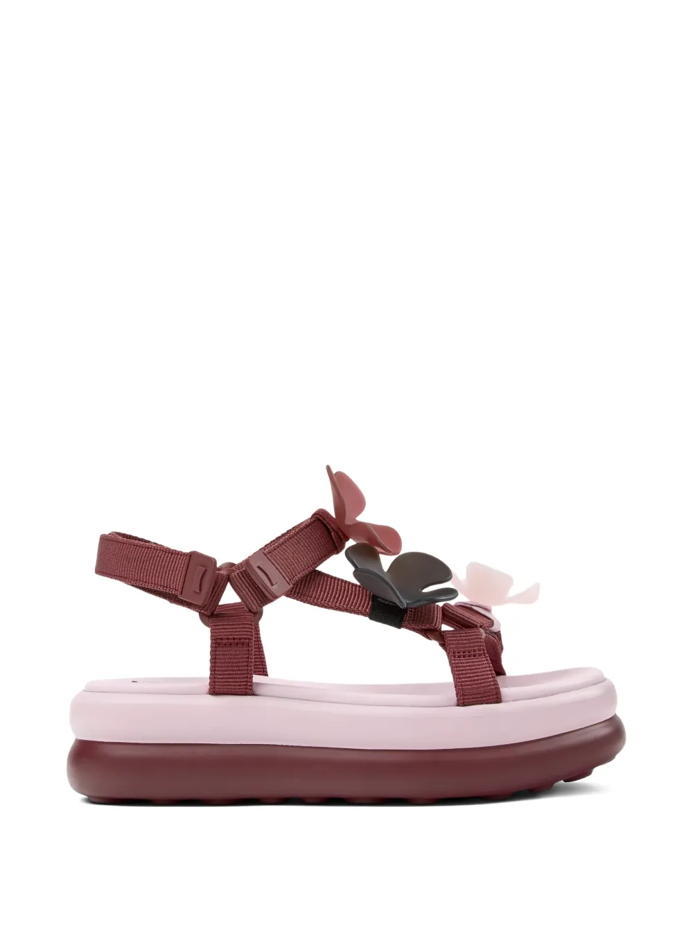 Camper Sandali Pelotas Flota Up con applicazione - Rosso