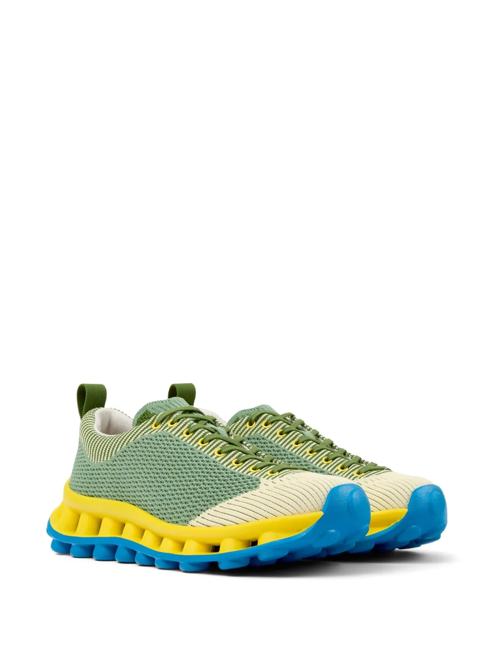 Camper x Sunnei Pelotissima gestreepte sneakers Groen