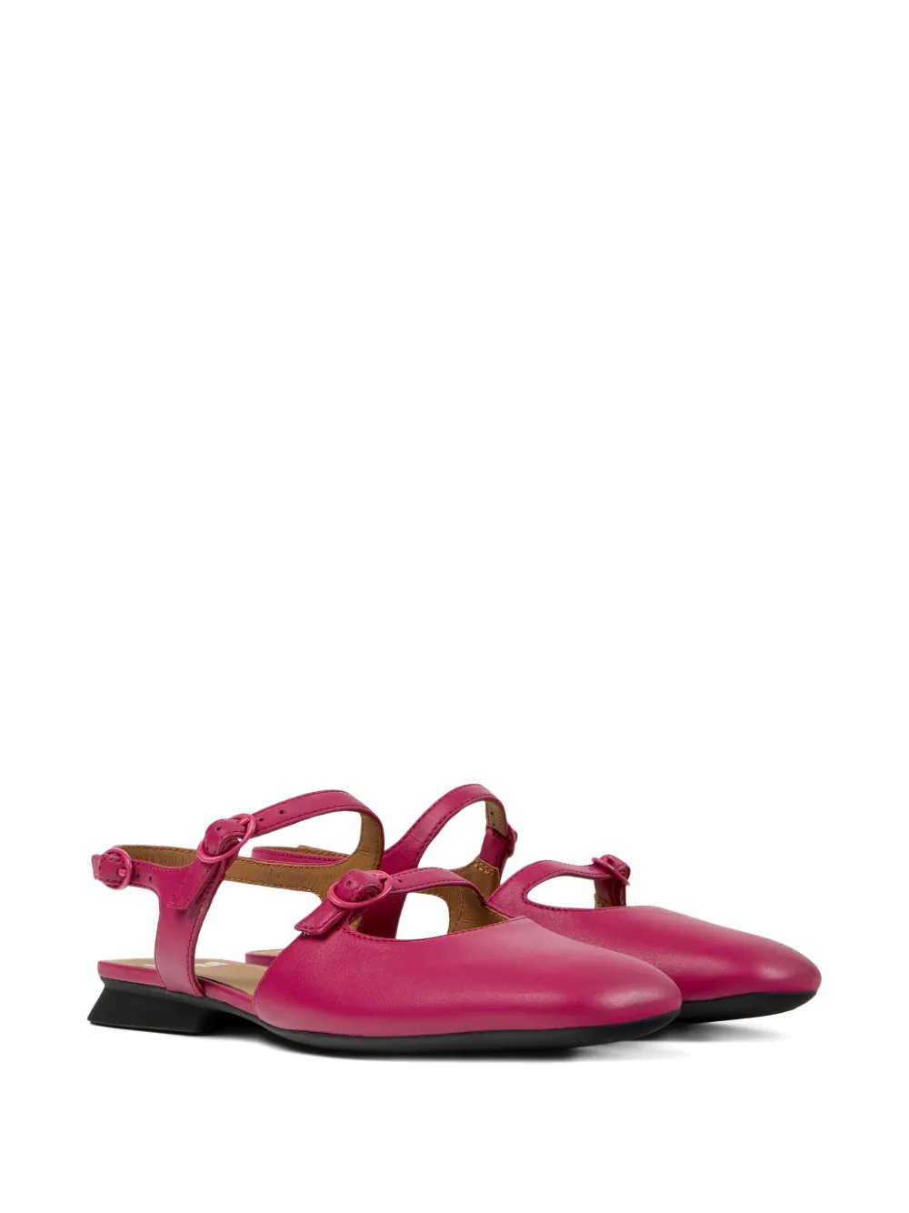 Camper Casi Myra leren sandalen met gesp Roze