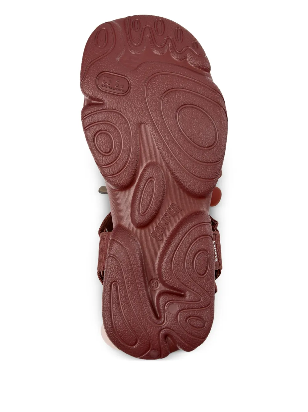 Camper Karst sandalen met bloemdetail Rood