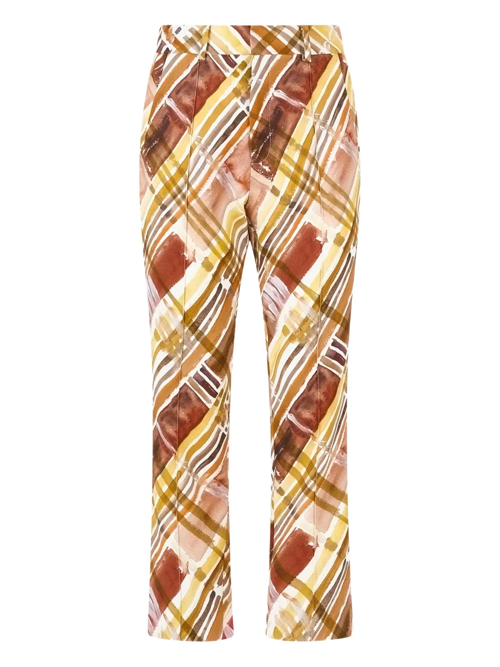 Rosie Assoulin Oboe plaid trousers - Toni neutri