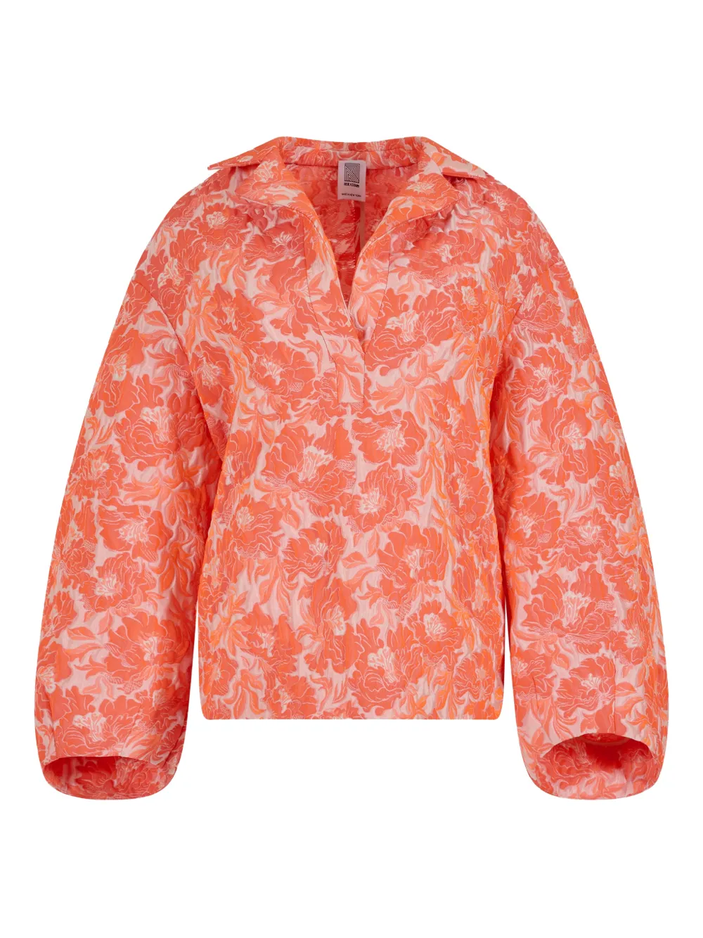 Rosie Assoulin tulip floral top - Arancione