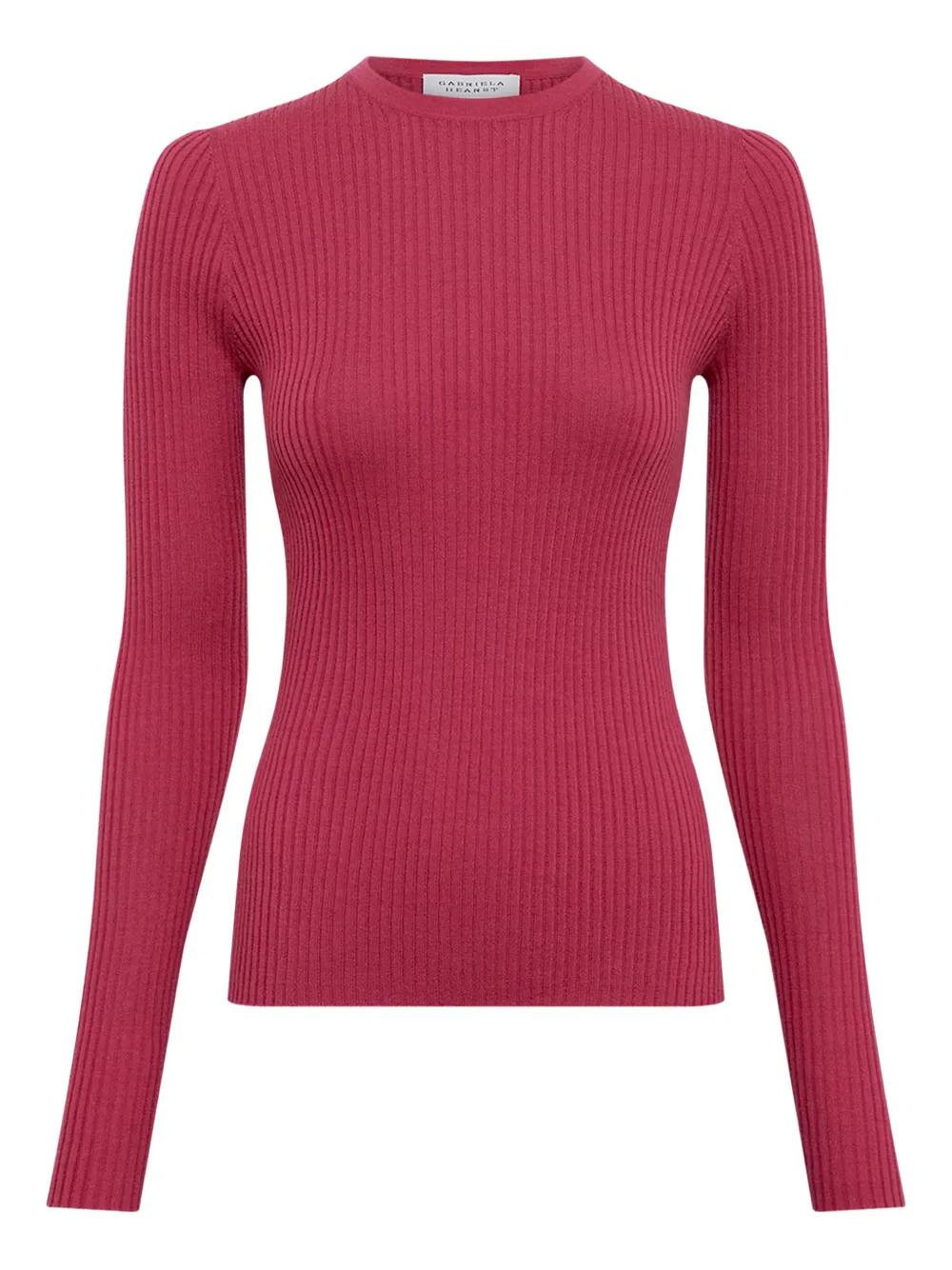 Gabriela Hearst Browning ribbed-knit T-shirt - Rosa